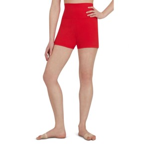 Capezio Hoog getailleerde shorts rood