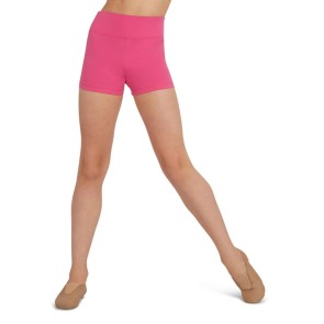 Capezio Hoog getailleerde shorts meisjes hot pink