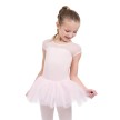 Capezio meisjes Tutu-Jurk met kapmouwtjes roze met een hoge ronde hals