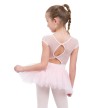 Capezio meisjes Tutu-Jurk met kapmouwtjes roze met een patroon op de rug