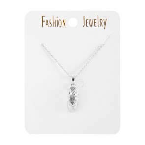 Rumpf ketting met spitzen hanger in het zilver