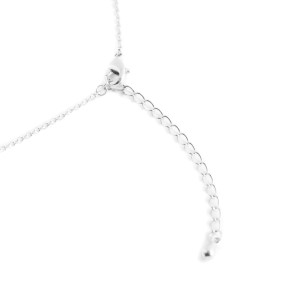 Rumpf ketting met spitzen hanger in het zilver
