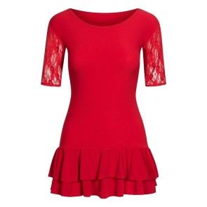 Rumpf RU5519 ETIENNE Kinderjurk rood voorkant
