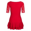 Rumpf RU5519 ETIENNE Kinderjurk rood achterkant