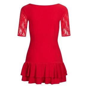 Rumpf RU5519 ETIENNE Kinderjurk rood achterkant