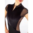 Ballet Rosa Eve Fluwelen Balletpak Zwart met Gaas