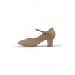 Bloch S0378L character schoenen voor dames beige zijkant