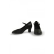Bloch S0378L character schoenen voor dames zwart met bandje