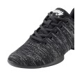 Anna Kern Suny 4025 Danssneakers donkergrijs gemeleerd mesh met veters