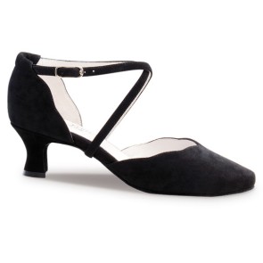 Ballroom Dansschoenen Dames - Zwart Suede - Hak 5 cm - Dichte Neus - Anna Kern 572-50