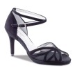 Anna Kern 930-80 Dames dansschoenen met stiletto hak en plateauzool van zwarte suede