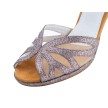 Anna Kern 930-80 Ivette neusje dames latin dansschoenen met open neus bandjes en gaas