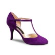 Nueva Epoca Corazon Paars Suede 8 cm Hak