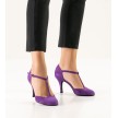 Nueva epoca corazon tango dansschoenen voor dames paar suede stiletto hak