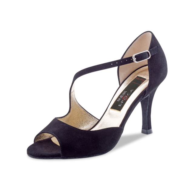 Nueva Epoca Hermosa Dansschoenen Dames Zwart Suede 