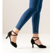 Werner Kern Asta dansschoenen dames zwart suede 6,5 cm hak stijldansen open neusje