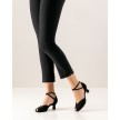 Werner Kern Asta zwart suede 65 mm hak flare dames dansschoenen salsa latin training social