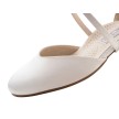 Werner Kern felice dames dansschoenen als bruidsschoenen ronde neus dicht comfortabel wit