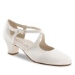 Witte Ballroomschoenen voor Dames - Dansschoenen voor Bruiloft - Lederen Zool - Comfortabel voetbed - Voor Bredere Voeten - Werner Kern Bridal Gala met lederen zool