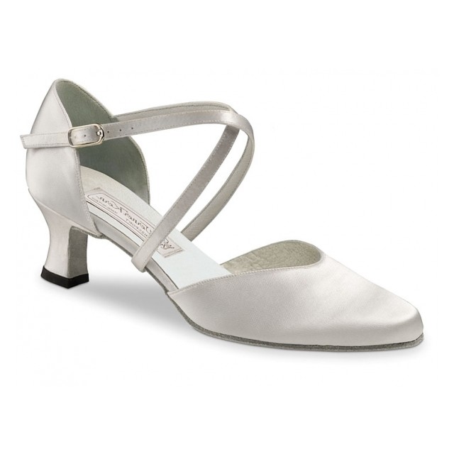 Dansschoenen voor Dames Bruidsschoenen Wit Satijn Hak 55 mm Werner Kern Bridal Patty