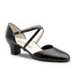 Comfortabele Dansschoenen Dames - Zwart Leer - Brede Hak 45 mm - Suede Zool - Werner Kern Debby