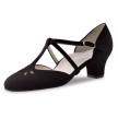 Werner Kern Lea zwarte dames dansschoenen met Kruis en T bandjes