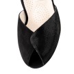 Werner Kern Lotte dansschoenen dames met peeptoe twee materialen zwart suede en glimmend leer