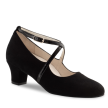 Dames Dansschoen voor Ballroom Salsa en Latin - Stevige Hak van 45 mm - Uitneembare Zool - Comfortabel Voetbed - Werner Kern Tabea