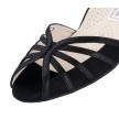 Werner Kern Tomke dames dansschoenen gevlochten neus zwart glimmend leer met suede