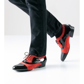 Nueva Epoca Sucre rood zwarte Dansschoenen voor Heren unieke salsaschoen