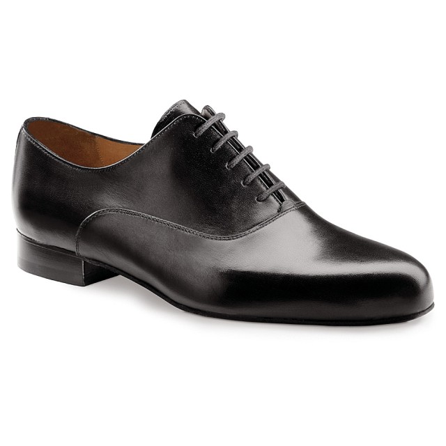Werner-Kern-28015 zwarte dansschoenen voor heren ballroom salsa social zwart nappaleer