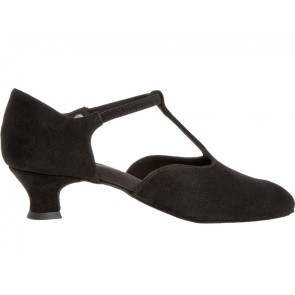 Diamant 053-014-001 dames ballroomschoenen zwart binnenkant