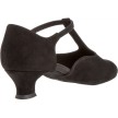 Diamant 053-014-001 dames ballroomschoenen zwart blokhak