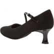 Diamant 174-106-008 dames ballroomschoenen zwart dichte teen 