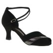 Diamant 039-060-119 Dames Latin Dansschoenen met zilveren strip