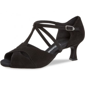 Diamant Zwart Suede Dansschoen voor Dames 182-077-001