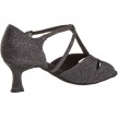 Diamant 182-077-511 latin dansschoenen glitter zilver zijkant 