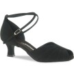 Diamant Zwarte Dansschoen met Peeptoe 027-064-040