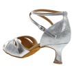 Diamant 141-077-463 latin schoenen zilver flare hak 