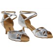 Diamant 141-077-463 latin schoenen zilver open neus