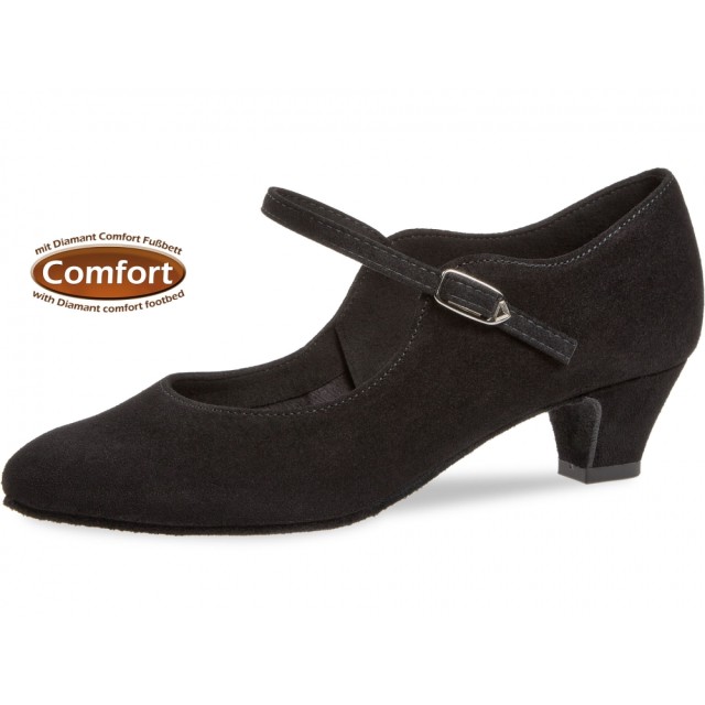 Diamant 050-047-001 ballroomschoenen voor dames dichte neus zwart