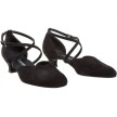 Diamant 048-112-001 dansschoenen dames zwart flare hak 
