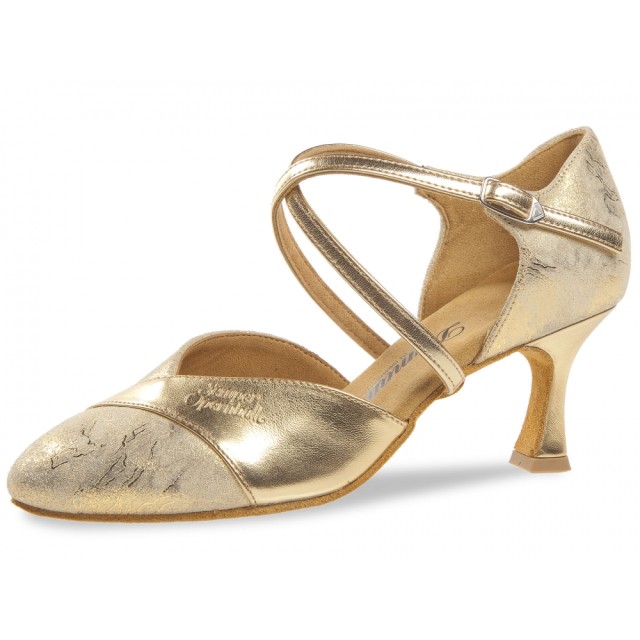 Diamant 161-085-538 dansschoenen voor dames goud flare hak