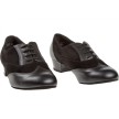 Diamant-063-029-070 dansschoenen stijldans zwart vetersluiting 