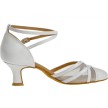 Diamant 147-068-391 latin schoenen satijn wit zijkant 