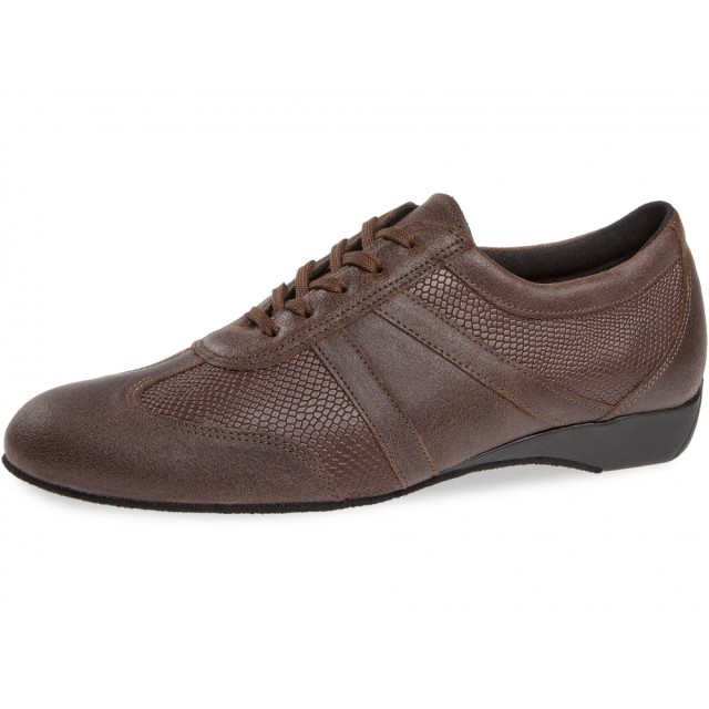 Diamant 133-225-489 heren ballroom sneakers bruin leer