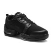 Rumpf Danssneaker Zwart Mesh en Leer - Splitzool - Zumba, Hiphop, Streetdance -  Pebble RU1516