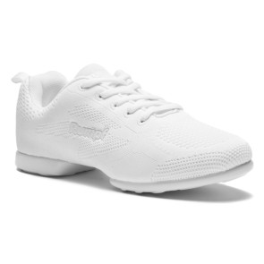 Rumpf Danssneaker Wit Splitzool - Ademend Mesh - Trainingsschoen Salsa, Latin, Jazz -  Zuma 1567