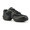 Lage Danssneakers Zwart - Splitzool - Streetdance en Zumba - Leer/Mesh - Capezio Low Top DS02