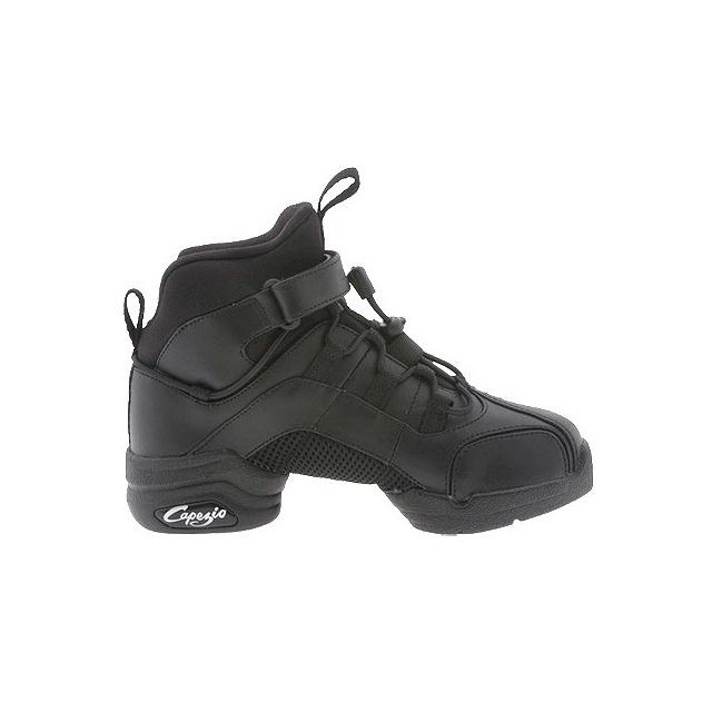 Hoge Danssneakers Splitzool - Zwart- Streetdance, Hiphop, Zumba - Capezio Tekno-hi